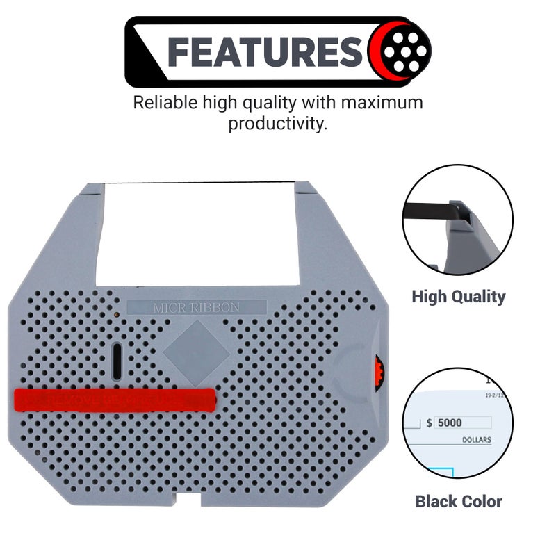 UBICON TE1800/1900 MICR Ribbons â€“ Compatible with Standard Register Series TE1916, TE1914, TE1916E Encoders â€“ High Yield Single Ribbon - Image 2